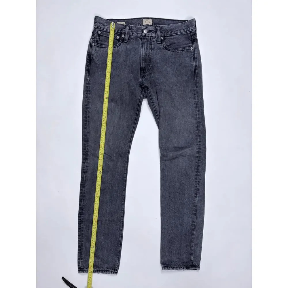 J.Crew 484 Men’s Black Wash Jeans 30x32 Slim Tapered Denim Re-Imagined Cotton